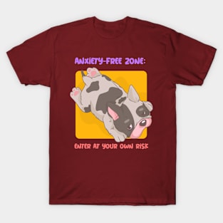 Anxiety-Free Zone- Enter at Your Own Risk Mental Health T-Shirt